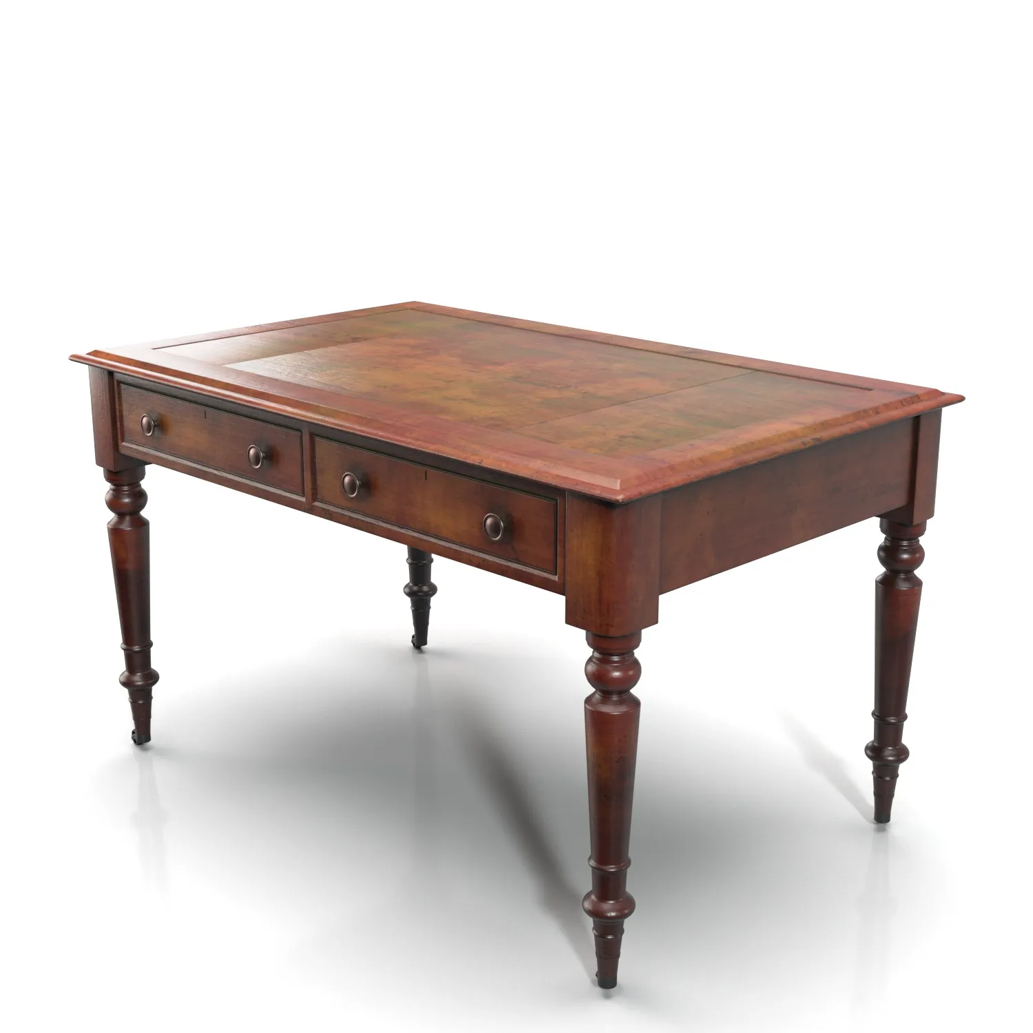 English Partner Writing Desk PBR 3D Model_06